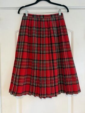 Vintage Rhapsody Pleated Tartan Skirt - 27